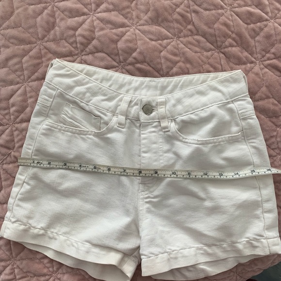 Diesel White Denim Shorts XXS 00 - Picture 4 of 7